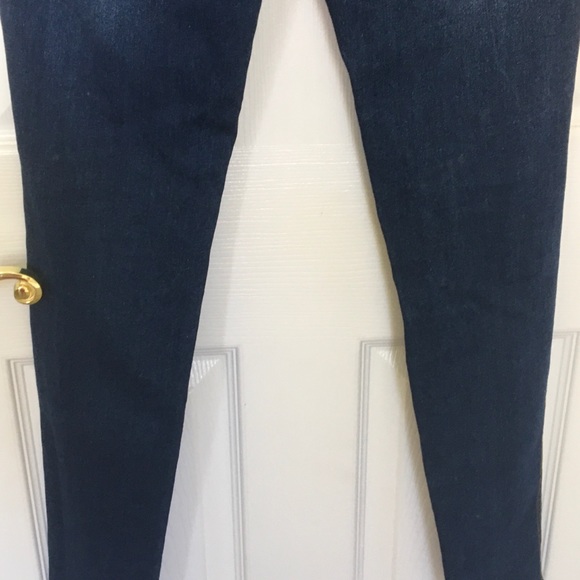 JVINI Pull On Flat Front Blue Denim Ripped Jeans Jegging - Picture 8 of 10